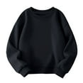thumbnail image 3 of Gubotare Sweatshirt for Girls Cute Girls Sweate Long Sleeve Kids Trendy Crew-Neck Cute Clothes Tops Size 11-12 (Black,11-12 Years), 3 of 9