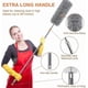 thumbnail image 3 of Feather Duster,5pcs Extendable Duster Cleaning Kit2.5cm Extra Long Handle, Microfiber Dusters For Cleaning Cobweb, High Ceiling Fan, 3 of 4