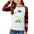 thumbnail image 2 of CONFREE Christmas Girls Long Sleeve Tshirts Crew Neck Xmas Letter Graphic Casual T-Shirt for Kids, 2 of 4
