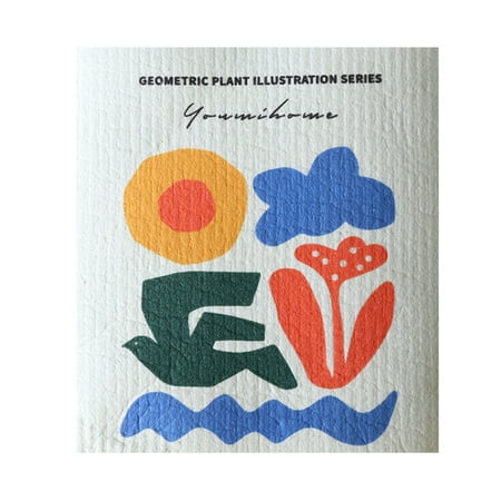 

Dpityserensio Kitchen Wood Pulp Cotton Dishwashing Towel Bamboo Fiber Can Be Reused without Oil Clearance