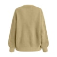 thumbnail image 5 of DIOAZUD Cardigan Sweaters for Women Oversized Chunky Knit Button Down V Neck Long Sleeve Lightweight Fall Sweaters Ladies Outerwear Brown S-XXXL, 5 of 8