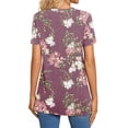 thumbnail image 4 of Blusa casual BISHUIGE con botones y cuello en V para mujer, talla 3XL, 4 of 6