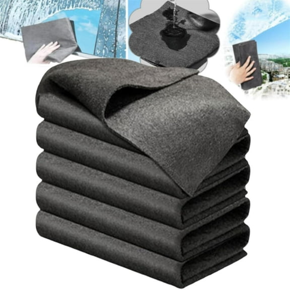 Jioakfa Thickened Magic Cleaning Cloth, Streak Free Cleaning Cloth, Reusable Microfiber Cleaning Cloths, Lint Free Cloth For Windows Cars Mirror Tv Glasses A 7.9*8.9Inch