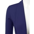 thumbnail image 4 of Doublju Women's Lightweight Thin 3/4 Sleeve Open Front Blazer with Plus Size, 4 of 4