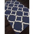 thumbnail image 2 of Jaipur Living Maroc 2' x 3' Flat Weave Wool Rug in Blue and Ivory, 2 of 4