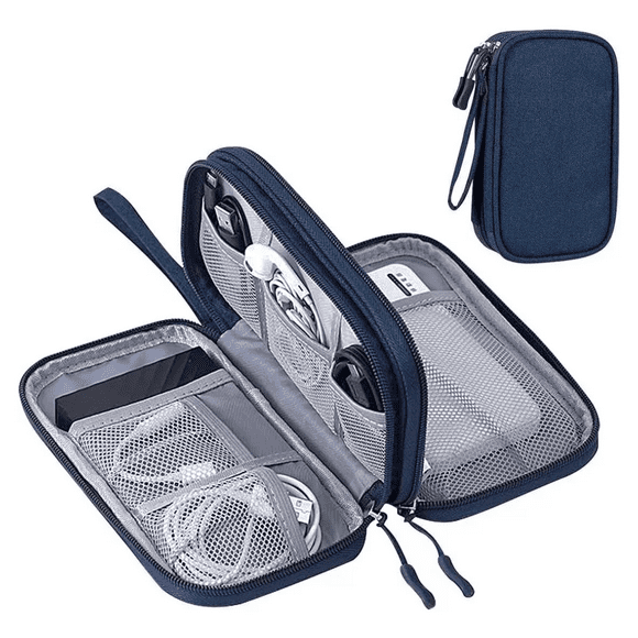 Estuche Organizador Portátil De Accesorios Electrónicos Gris