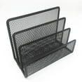 thumbnail image 6 of NUOLUX Metal Mesh Desktop Organizer File Folder Letters Magazine Holder for Home Office (Black), 6 of 7