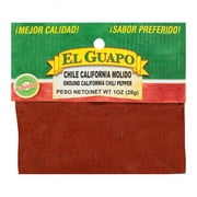El Guapo Ground California Chili Pepper (Chile California Molido), 1 oz Bag