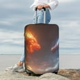 thumbnail image 7 of Hirioo Red And Blue Fire Dragon D for Elasticity Suitcase Cover (No luggage Included) Durable Luggage Protector Fits 18-32 Inch Luggage-Medium, 7 of 7