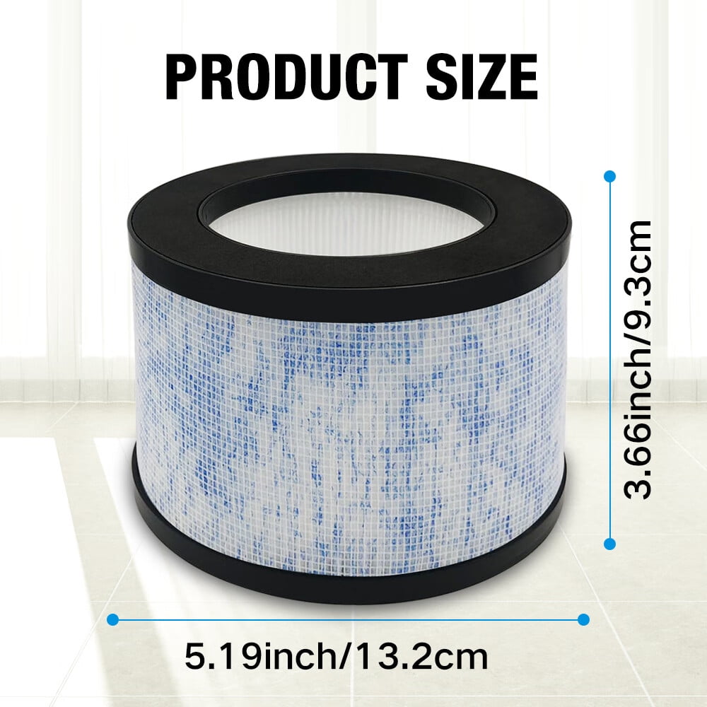 2 Packs Replacement Filters for Miko Air Purifier C102 ibuki, MA-18 400 Sqft, 1 H13 3-Stage Hepa Filter+1 Pre Filter