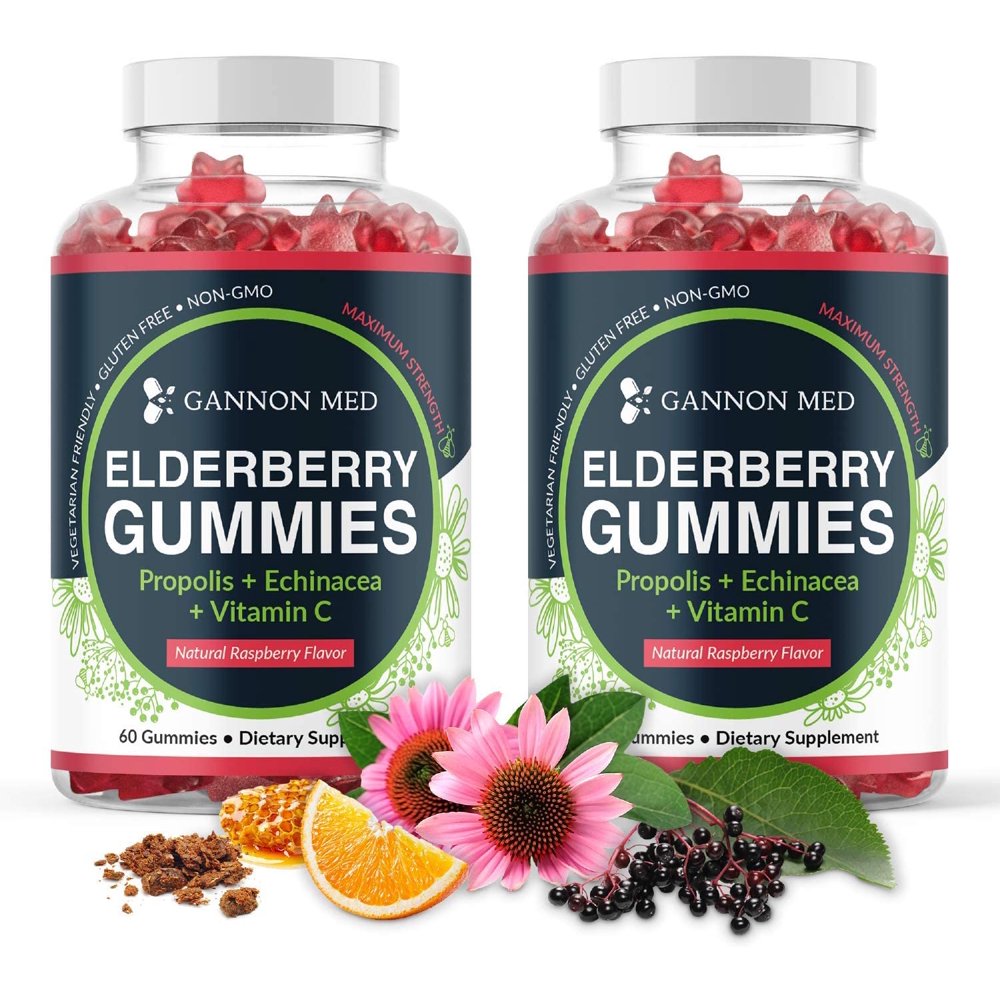 Elderberry Gummies for Kids & Adults Immune Support Vitamin C