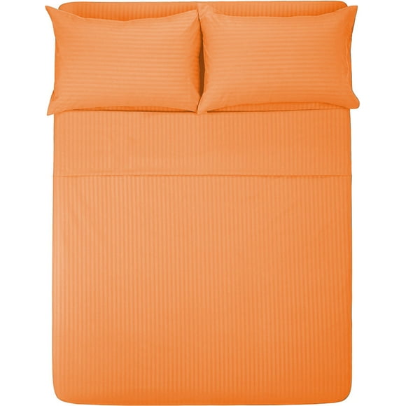 Sábana Queen Size 1800 Hilos, Microfibra Grabada Ultra Suave Mod. MELON
