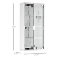 thumbnail image 4 of 4 Tier Lockable Medicine Cabinet 12x24 Stainless Steel Bathroom Wall Mounted Storage with Lock and Shelves, 4 of 12