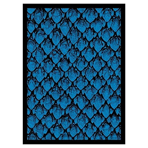 Legion Supplies LGNMAT078 Blue Dragonhide Double Matte Standard Size Card Sleeves - 50 Count
