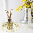 thumbnail image 7 of Unique Bargains Round Metal Perfume Tray Glass Candle Cosmetic Decorative Tray, 7 of 7