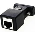 Rj45 To Rs232 Adapter, Serial Port Db9 9 Pin Male To Rj45 Female Cat ...