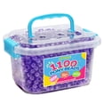 thumbnail image 1 of Gaganiu 1100+ Cuentas De Pony Con Purpurina, Cuentas Artesanales Para Hacer Joyas En Tarro, Cuentas De Pulsera, Cuentas Para Trenzas De Pelo, Cuentas De Pony De Plástico, Cuentas Kandi A Granel (Púrpu, 1 of 1
