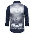 thumbnail image 4 of Men's Tank Tops Solid Color Casual Business Suit Vest Sleek Comfortable Breathable Summer Fashion Slim Fit Lightweight Men's Oversized Tee Summer Tops Streetwear, 4 of 4