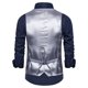 thumbnail image 4 of Chaleco de traje de color liso y botonadura sencilla para hombre - Mezcla de algodón, informal de negocios, tallas XL-XXXXXXL, atuendo para bodas/oficina, 4 of 4