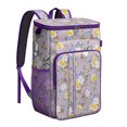 thumbnail image 1 of Romantic Rose and Peony Spring Pattern Insulated Cooler Backpack - 20L Soft Cooler with Padded Straps, 1 of 5