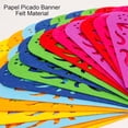 thumbnail image 3 of Colorful Mexican Party Rectangle Banner Decorations Papel Picado Banners Felt Day of the Dead Rainbow Banner Fiesta Birthday Baby Shower Party Decorations Dia De Los Muertos Decor Cinco de Mayo Flags, 3 of 7