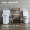 thumbnail image 6 of Horow Ceramic Elongated One-PieceToilet One Piece Dual Flush 12” Rough-in ADA 17.3" Matte White, 6 of 9