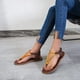 thumbnail image 3 of Sandalias de mujer, zapatos frescos de verano, zapatos de playa, sandalias de pellizco de estilo romano de tacón plano Wmkox8yii shjk2016, 3 of 9