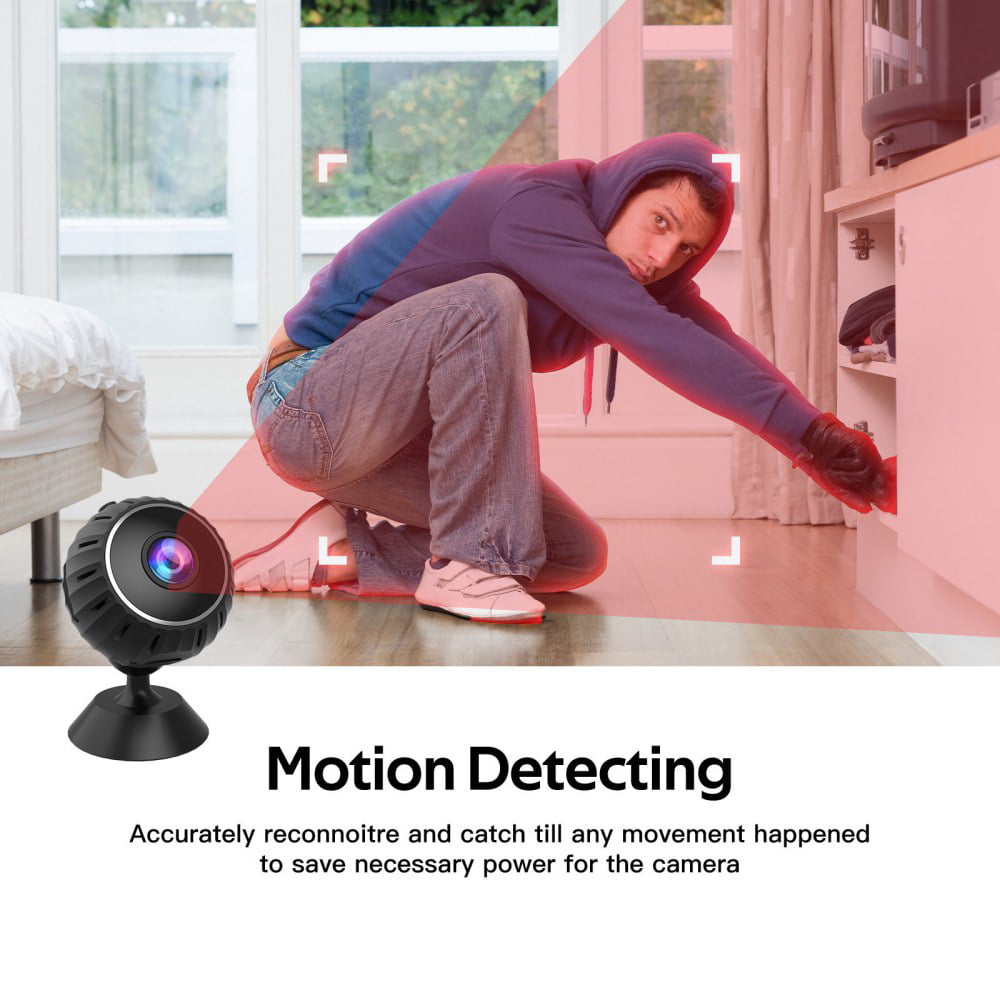 Indoor Mini Smart Security Camera, 1080p HD Video, Night Vision