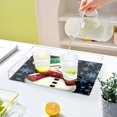 thumbnail image 6 of WOBOGO Acrylic Serving Trays 15.7x11.8 Inch Spill Proof Clear Decorative Organizer with Handle A Snowman with A Green Christmas Hat, 6 of 7