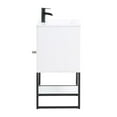 thumbnail image 4 of Manhattan Comfort Scarsdale Metal Bathroom Vanity Sink in White/Black, 4 of 10
