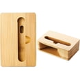 thumbnail image 4 of Soporte de madera para altavoz, soporte para teléfono móvil, amplificador de altavoz, base portátil de madera para teléfono móvil, se aplica a teléfonos inteligentes (marrón), 4 of 5