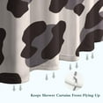 thumbnail image 6 of Beige and Black Of Leopard Print Shower Curtain 36"x72" ,Bathroom Decorative Shower Curtains Set with 12 Hooks,Modern Waterproof Washable Shower Curtain, 6 of 6