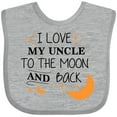 thumbnail image 3 of Inktastic I Love My Uncle to the Moon and Back Boys or Girls Baby Bib, 3 of 4