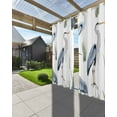 thumbnail image 3 of nqOlkjepod Outdoor Curtains for Patio Waterproof, Watercolor Birds Outdoor Privacy Panels Grommet, Tropical Animal Green Grass Blackout Outside Curtains for Porch/Cabana/Pergola 54"x84", 1 Panel, 3 of 8
