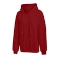 thumbnail image 6 of LIaqionyy Womens Hoodie Oversized Sweatshirt Casual Long Sleeve Drawstring Pullover Tops Textured Fall Winter Clothes, 6 of 8