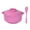 Pink, variant on seebee Microwave Ramen Bowl Instant Noodle Bowls With Lid"