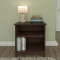 thumbnail image 2 of Plank+Beam Solid Wood Nightstand with Shelves, Espresso, 2 of 9