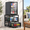 Black, variant on 21x21 Inch Mini Fridge Stand with Storage, Black Heavy Duty Cart with Lockable Wheels for Home, Office, Dorm