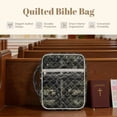 thumbnail image 6 of Xoenoiee Cross American Flag Camo Pattern Bible Cover Case for Women Quilted Bible Case Large Bible Cover with Handle Bible Study Supplies Accessories Christian Gifts for Men, 6 of 7