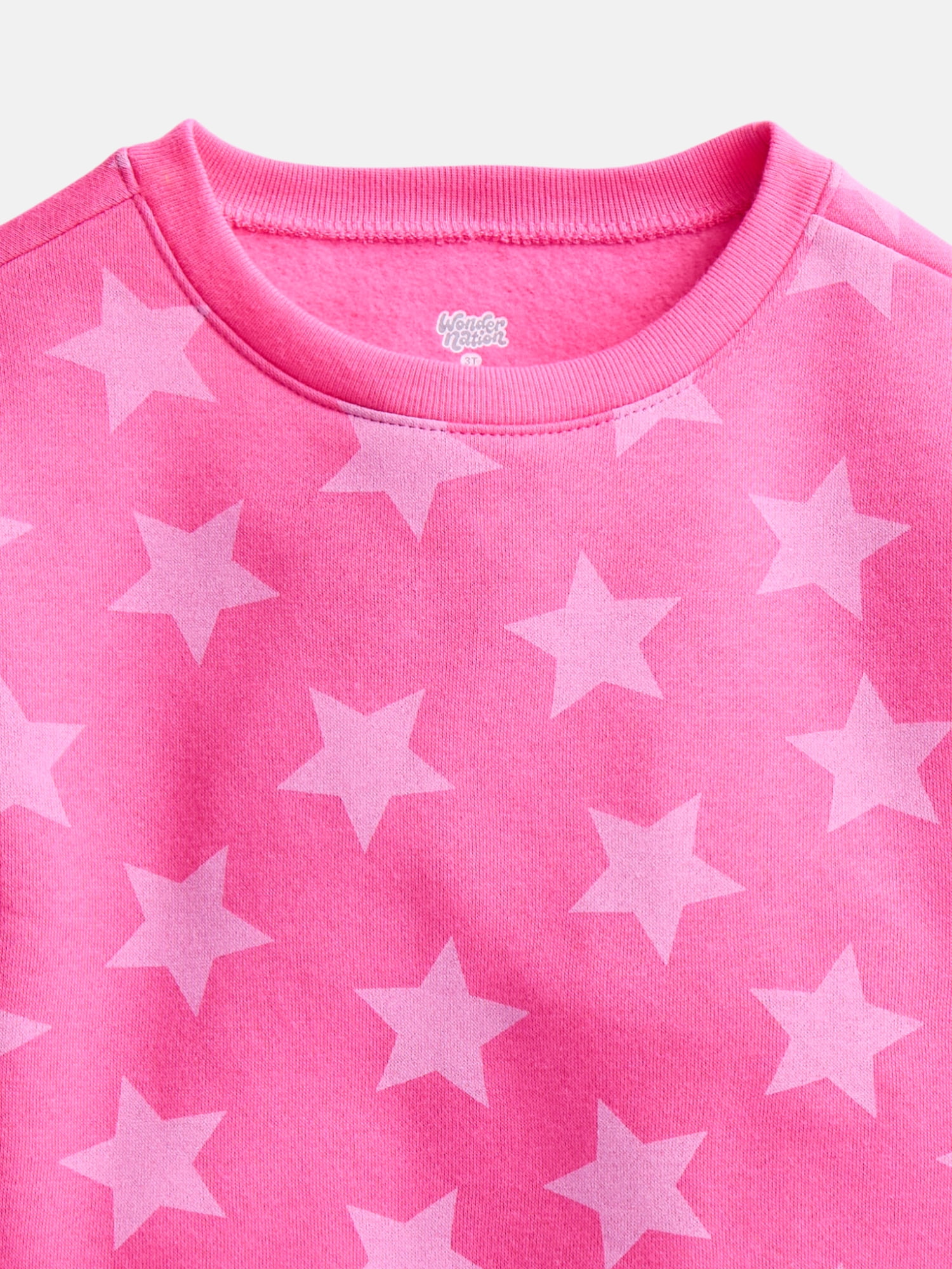 Wonder Nation Baby & Toddler Fleece Crewneck Sweatshirt, Sizes 6M-5T