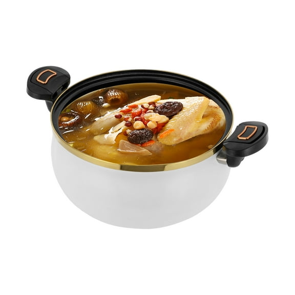 Micro Pressure Cooker with Visual Lid, Non-Stick Pot, 8L Multi-Function Micro Pressure Cooking Pot Large Capacity Homes, Restaurants, Hotels.