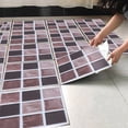 thumbnail image 1 of Pegatinas para azulejos, 18 piezas, transferencia de azulejos de mosaico, pegatinas autoadhesivas para azulejos, aspecto llamativo, 1 of 9