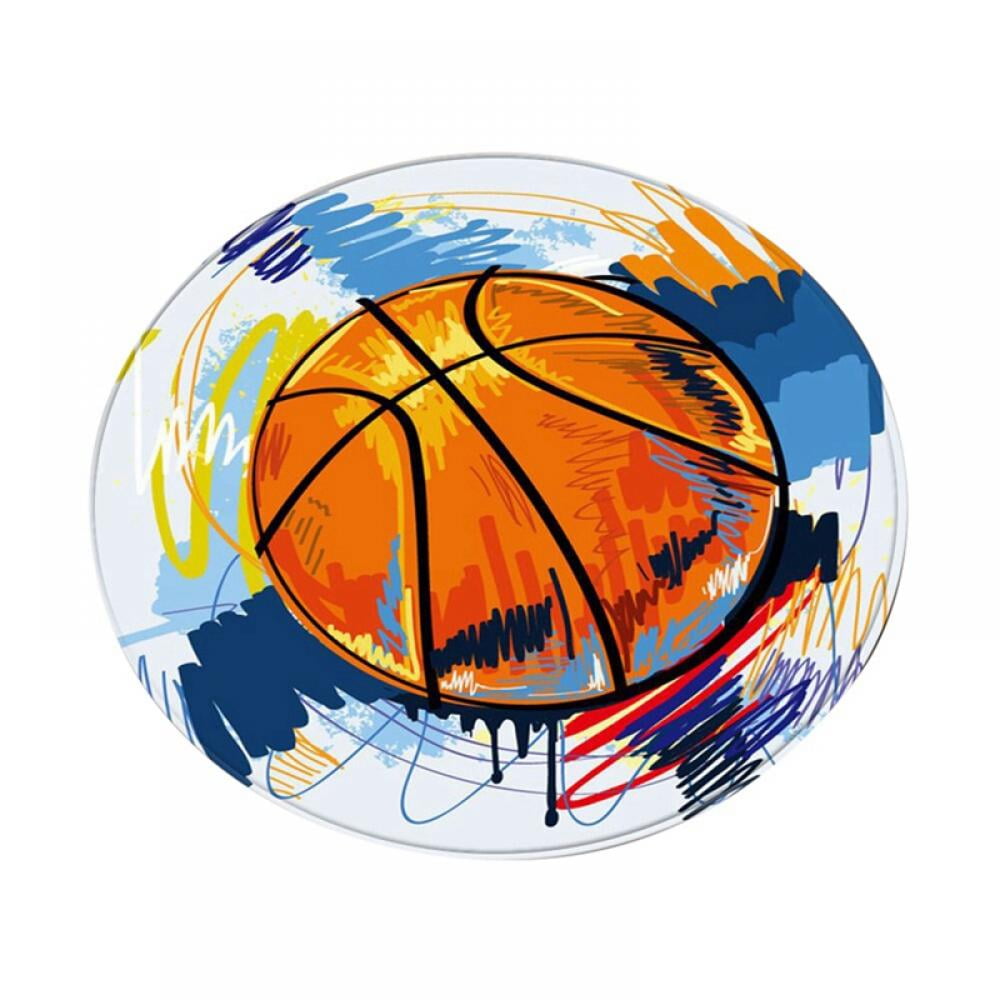 Round Area Rugs NonSlip Kids Play Area Rug for Living Room Bedroom Nursery Rugs