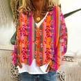 thumbnail image 1 of LOVZFMLL Vestes pour Femmes Mode Cardigan Imprimé Veste Décontractée Mode Manches Longues Col Haut/chemise à Capuche Décontractée, 1 of 5