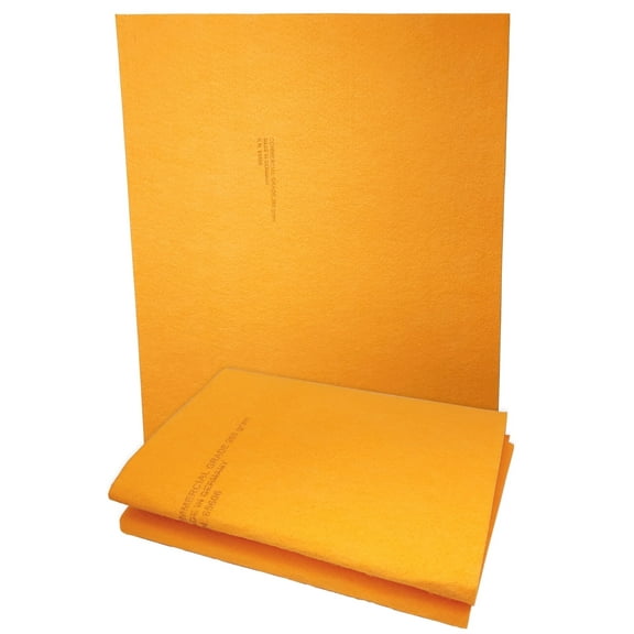 2-PACK - XL Commercial Grade Super Shammy (ORANGE) MADE IN GERMANY - 28" x 20" 260 GSM