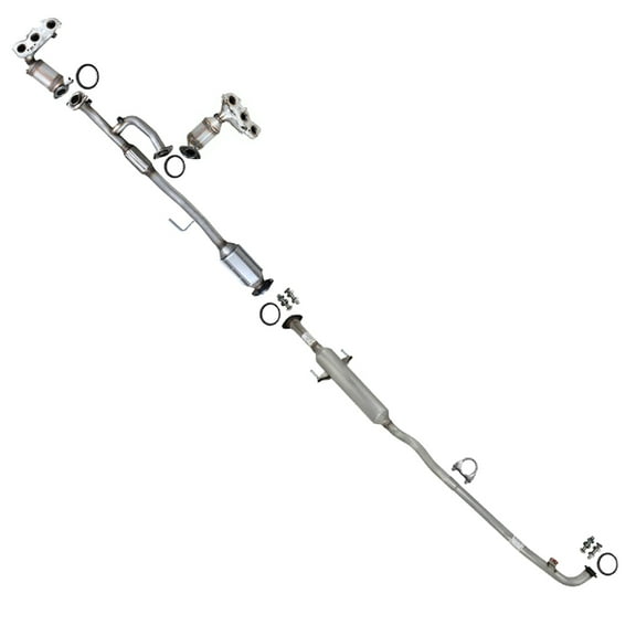 Northeastern Exhaust Pair of Manifold Rear Catalytic Resonator Pipe Fits 2002–2003 Lexus ES300 3.0L Base