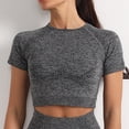 thumbnail image 2 of Womens Summer Tops Lace Shirts for Women Long Sleeve Top Women Satin Tops Summer Womens Fall Long Sleeve Shirts Athletic V Neck Shirt Solid Color Dress Top with Lace on Clearance Dark Gray S, 2 of 6