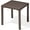 Brown, variant on Pellebant 16" Outdoor Side Table, All-Weather Square Metal Patio End Table for Garden, Porch, Deck, Backyard, Black