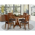 thumbnail image 4 of East West Furniture Dining Room Set Mahogany, ANDU5-MAH-LC, 4 of 4