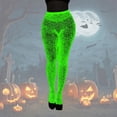 thumbnail image 2 of Aocisk Bas Résille Phosphorescents à Rayures, Transparents et Ajourés pour Femmes, Tenue de Soirée Nocturne, Rose Pâle, Taille Unique, 2 of 4